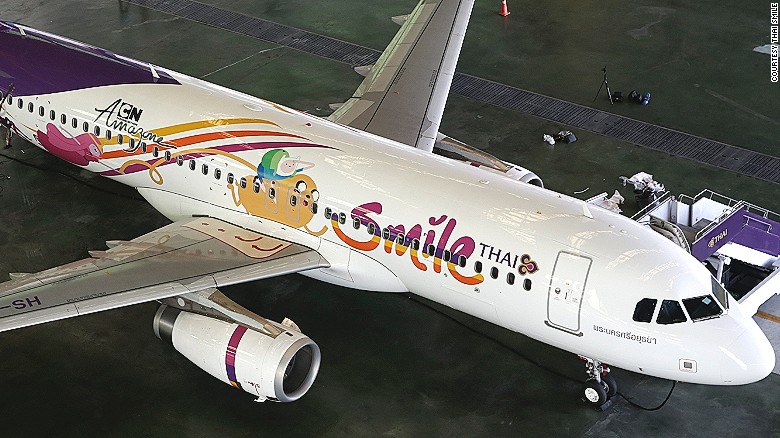 Adventure Time Airplane - Thai Smile Airlines