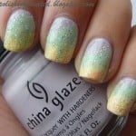 Rainbow Sparkle Nail Art