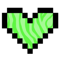Green Pixel Heart