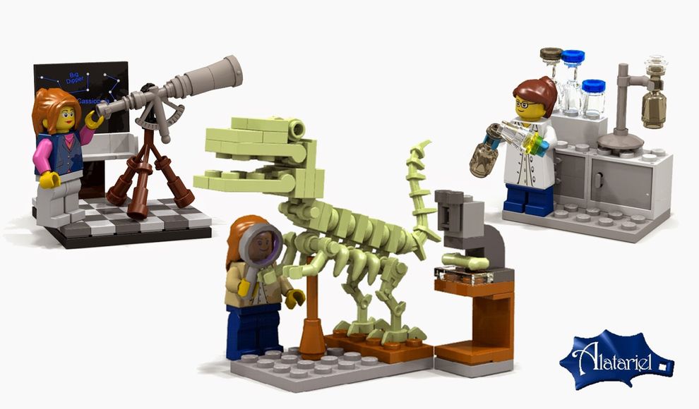 Female Scientist Legos