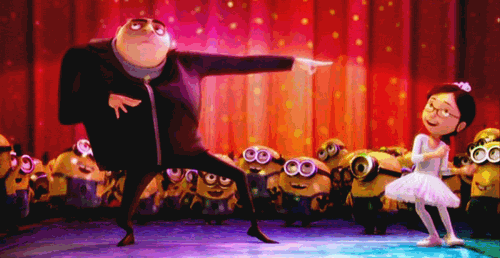 Gru and Margot Dancing GIF - Despicable Me