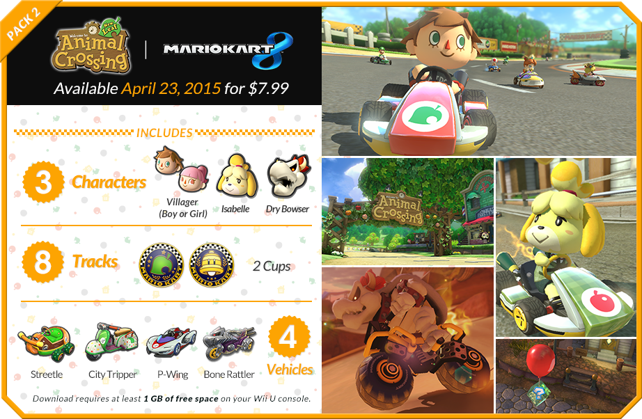 Mario Kart 8 - Animal Crossing DLC