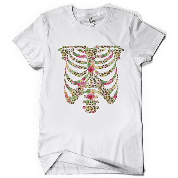Floral Ribcage Tee