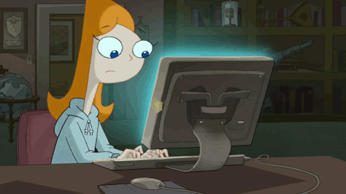Candace Computer GIF - Phineas and Ferb