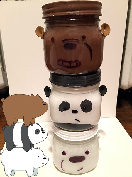 We Bare Bears DIY Jars