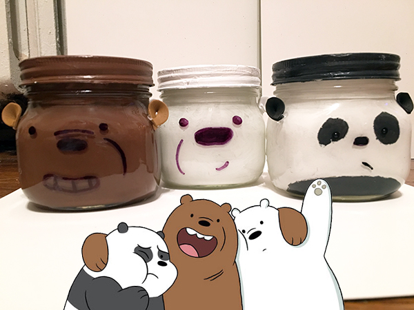 We Bare Bears DIY Jars