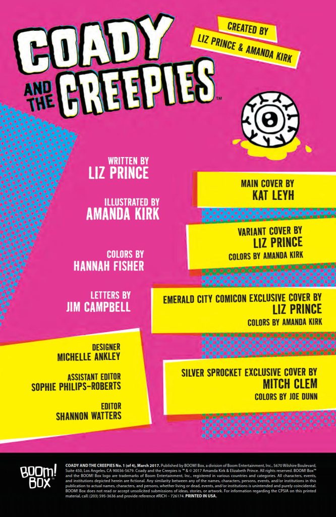 Coady and the Creepies - BOOM! Box