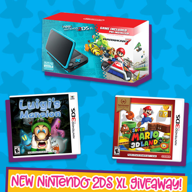 New Nintendo 2DS XL Prize Pack Giveaway