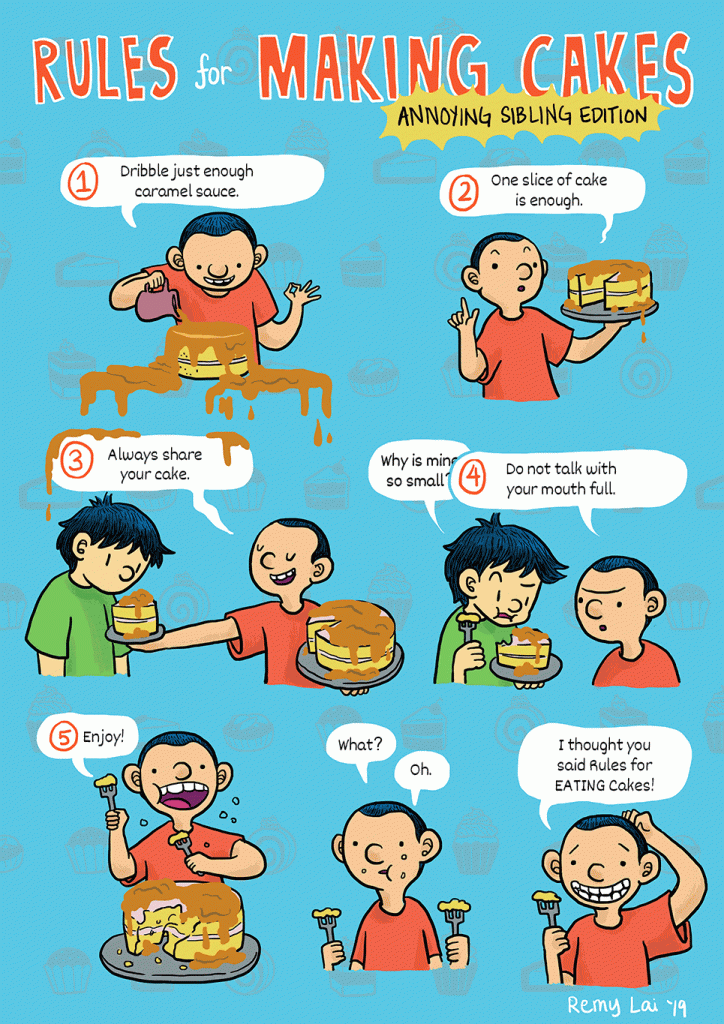 Jinweng's Rules for Making Cakes: A Pie in the Sky Minicomic