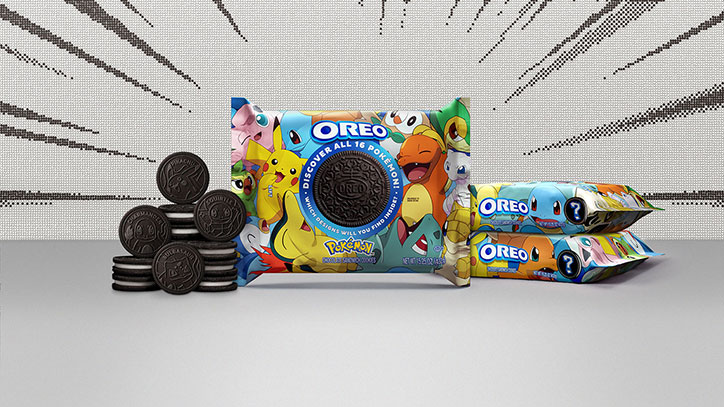 Product image for the Pokémon x OREO cookie collab packs