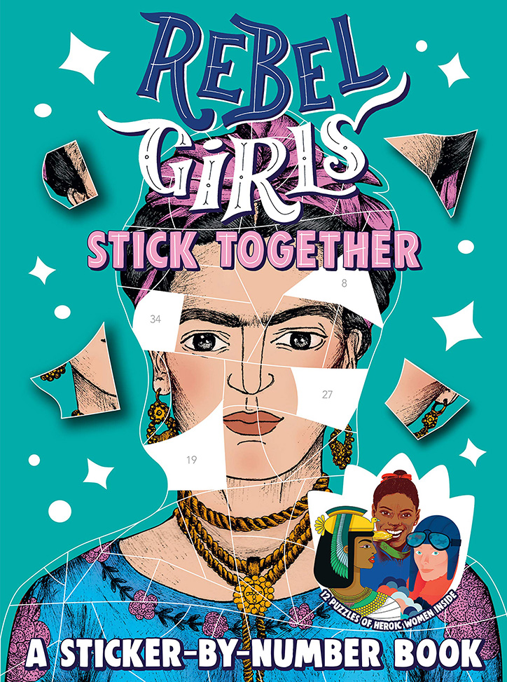 Book Cover for the Rebel Girls Stick Together Sticker by Number Activity Book