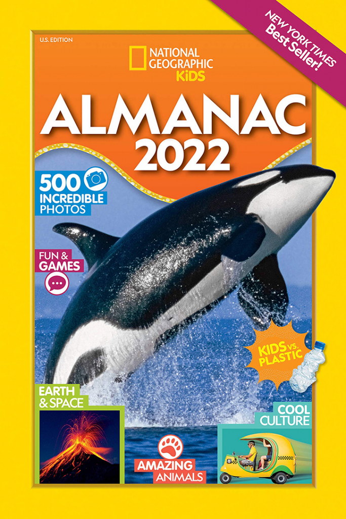 Book cover for Nation Geographic Kids Almanac 2022