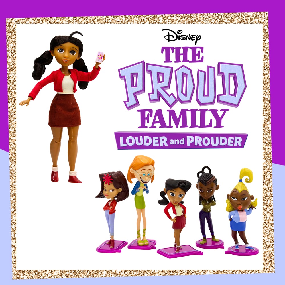 Giveaway prize graphic featuring the Penny Proud Fashion Doll and Louder and Prouder Mini Figure set