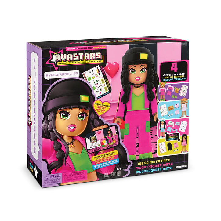 Box for the My Avastars Hypegirrrrl_77 Mega Look Pack, which features extra outfits and decals