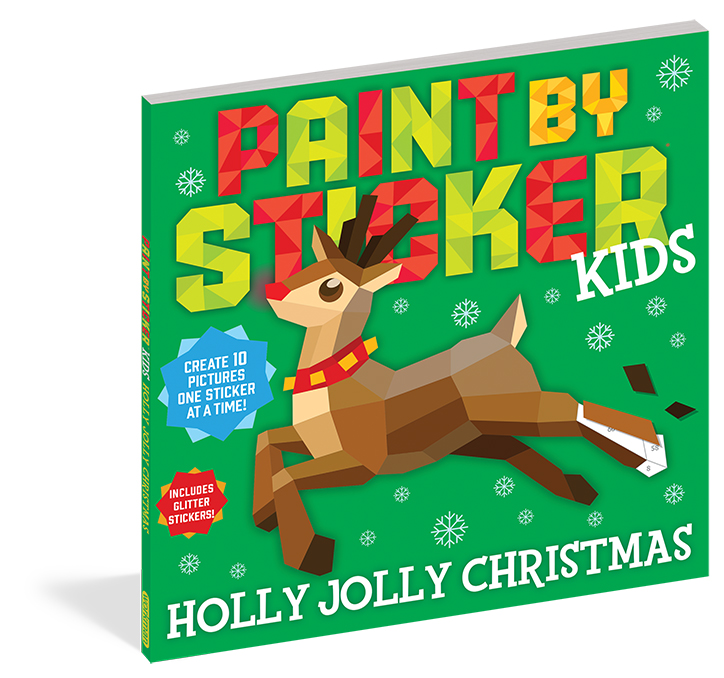 Book cover for Paint by Sticker Kids: Holly Jolly Christmas