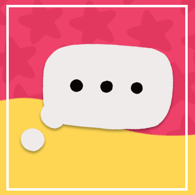 Graphic of a text bubble with three dots