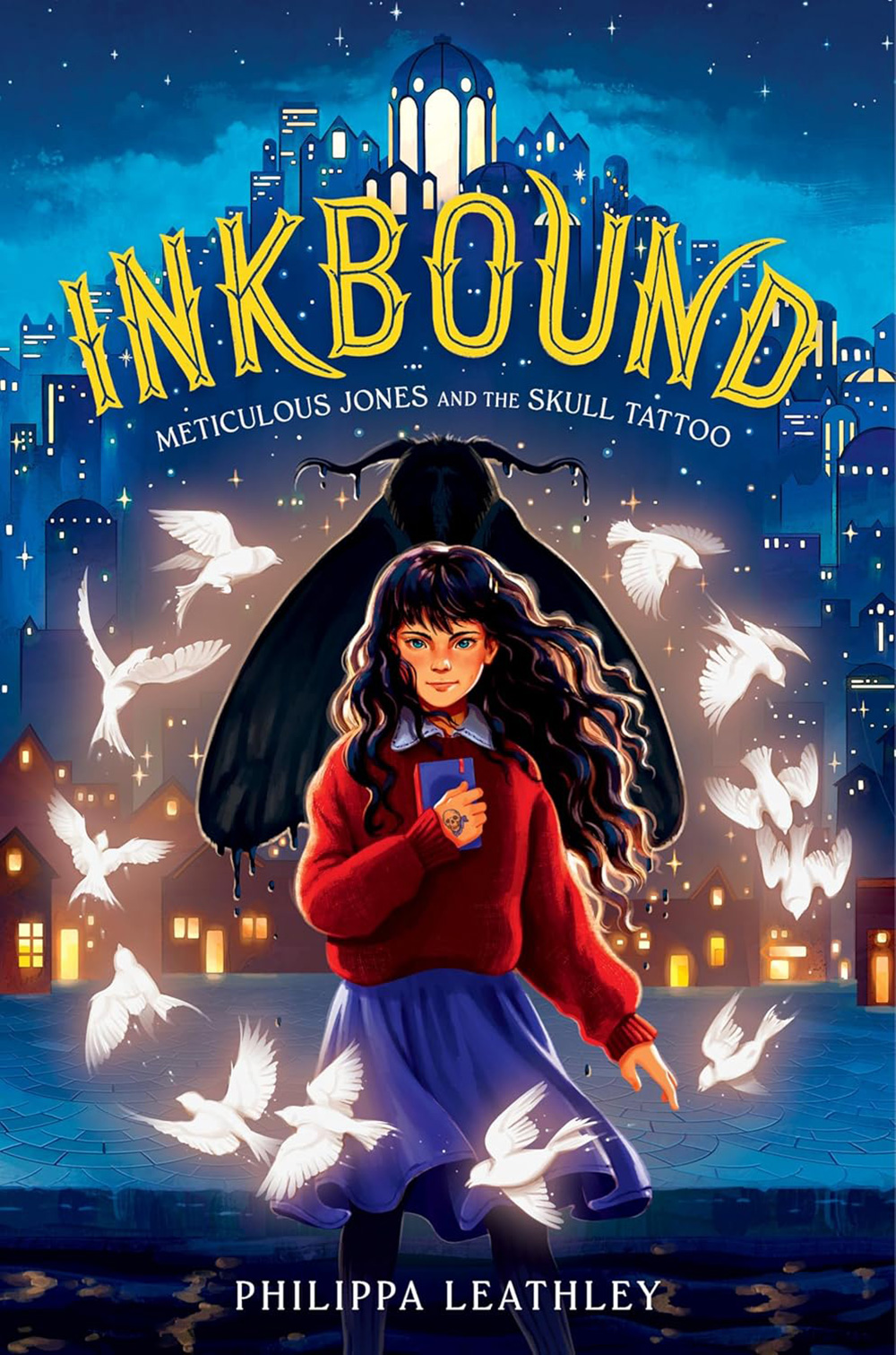 Book cover for Inkbound: Meticulous Jones and the Skull Tattoo by Philippa Leathley