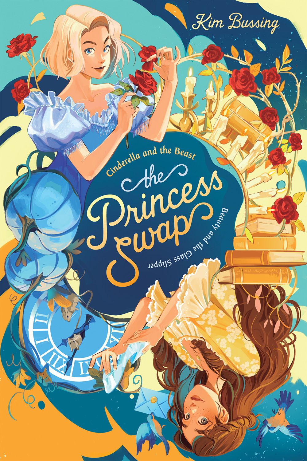 Book cover for The Princess Swap: Cinderella and the Beast by Kim Bussing