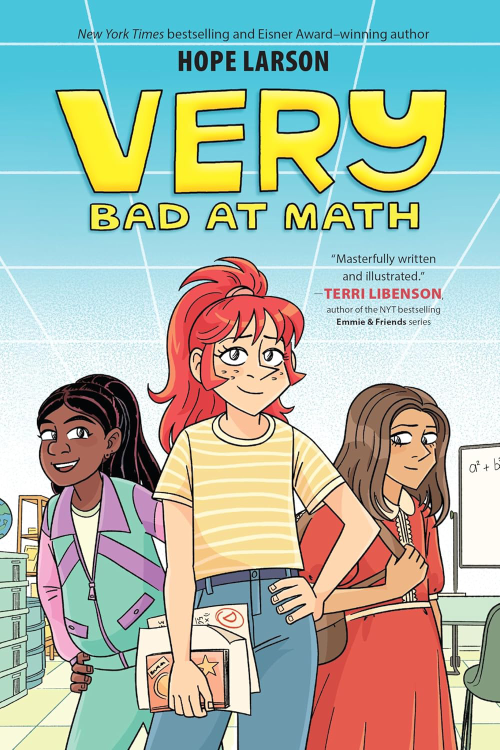 Book cover for Very Bad at Math by Hope Larson