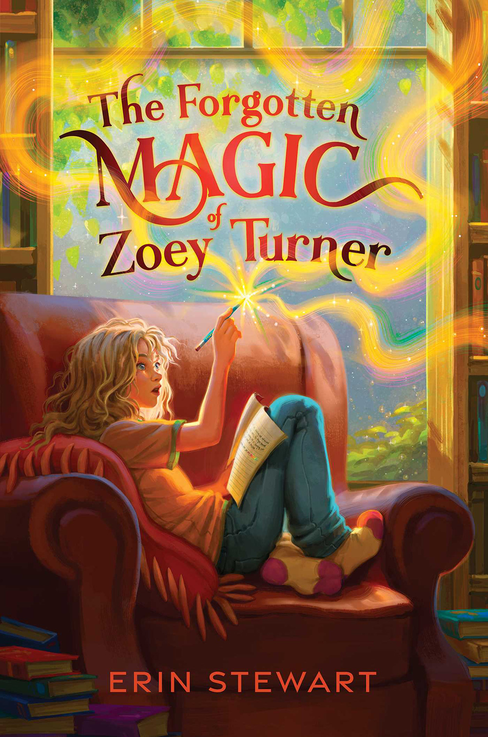 Book cover for The Forgotten Magic of Zoey Turner by Erin Stewart