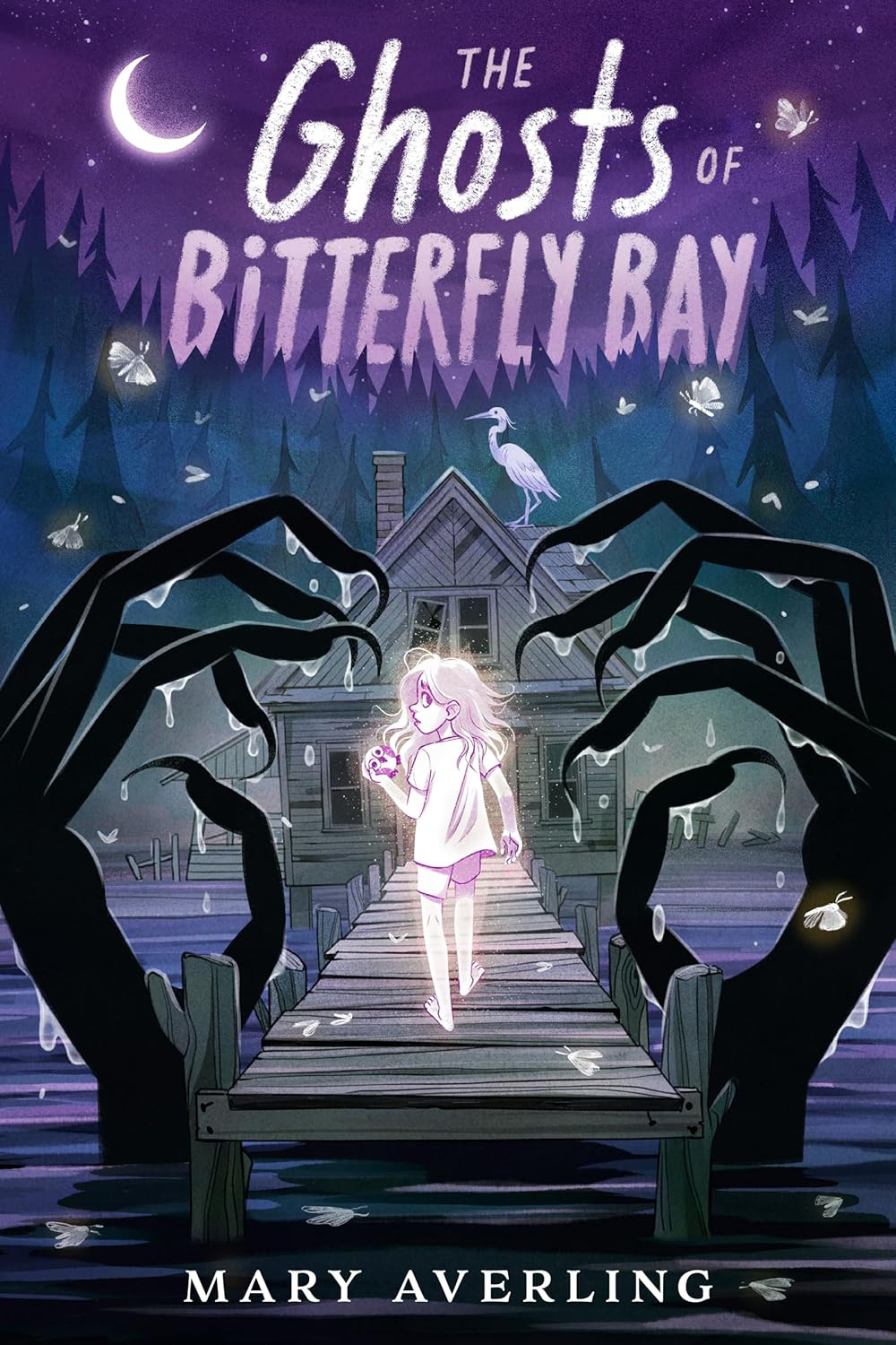 Book cover for The Ghosts of Bitterfly Bay by Mary Averling