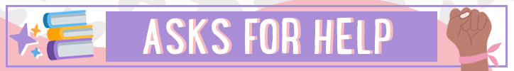 Graphic that reads: "Asks for Help"