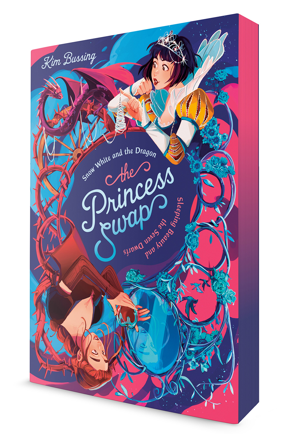 Book cover for The Princess Swap: Snow White and the Dragon by Kim Bussing