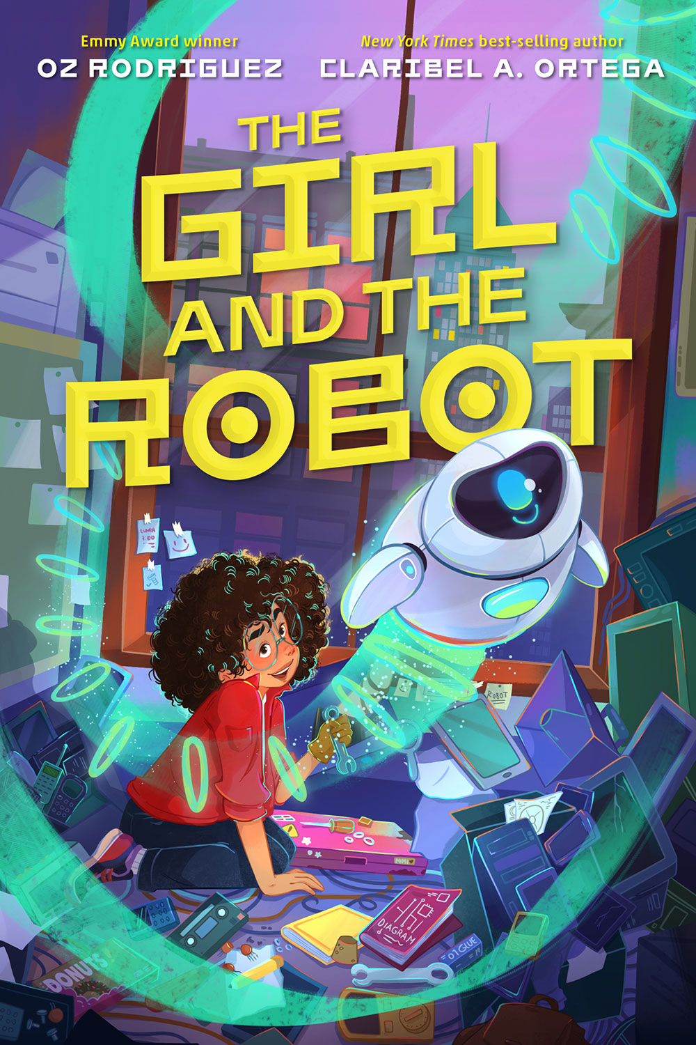 Book cover for The Girl and the Robot by Oz Rodriguez and Claribel Ortega