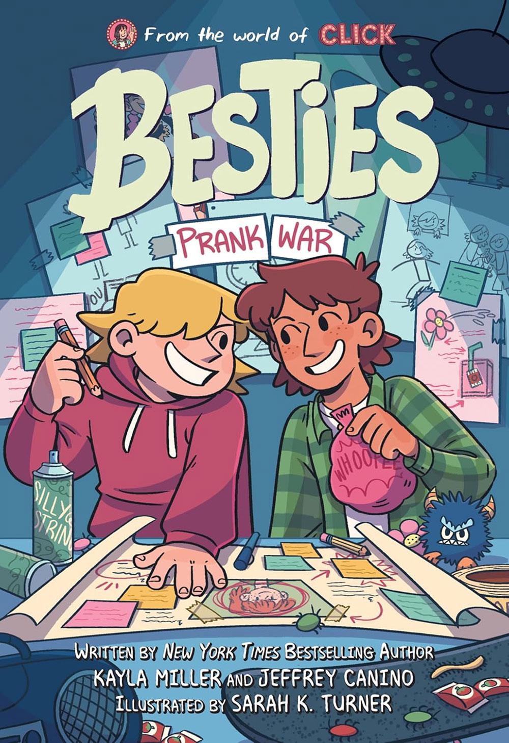 Book cover for Besties: Prank War by Kayla Miller & Jeffrey Canino