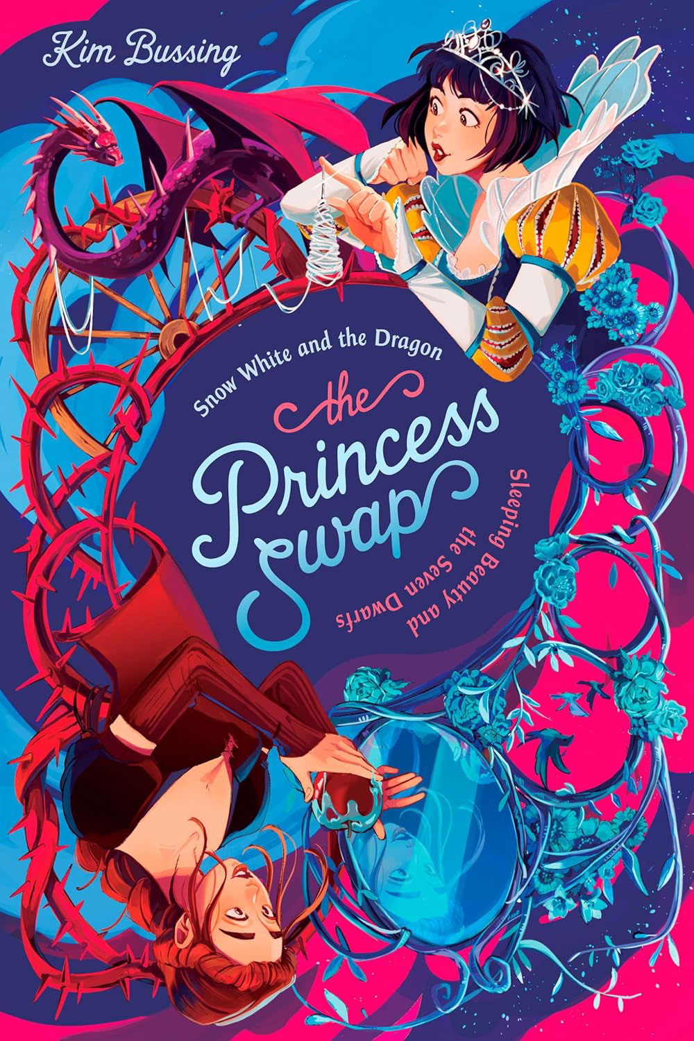 Book cover for The Princess Swap: Snow White and the Dragon by Kim Bussing