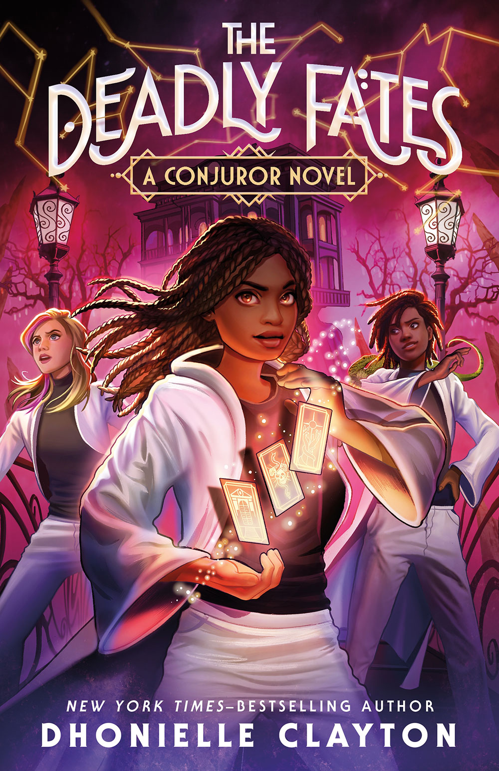 Book cover for The Deadly Fates by Dhonielle Clayton