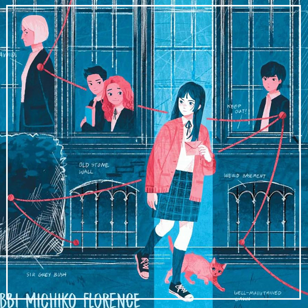 Close up of the students on the cover of Last Chance Academy: A Study in Secrets