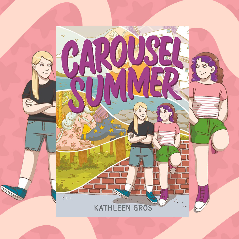 Prize graphic for our Carousel Summer book giveaway. Fully detailed rules, entry form, & prize info detailed below this image.