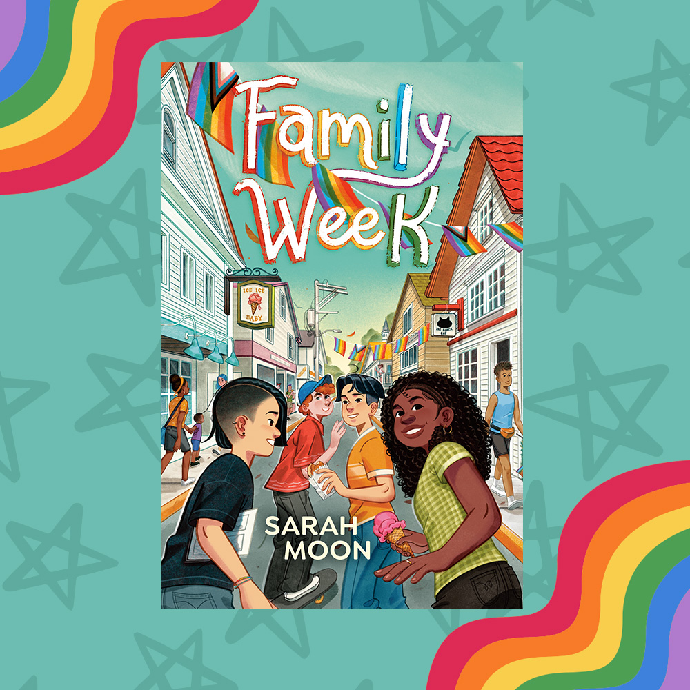 Prize graphic for our Family Week book giveaway. Fully detailed rules, entry form, & prize info detailed below this image.