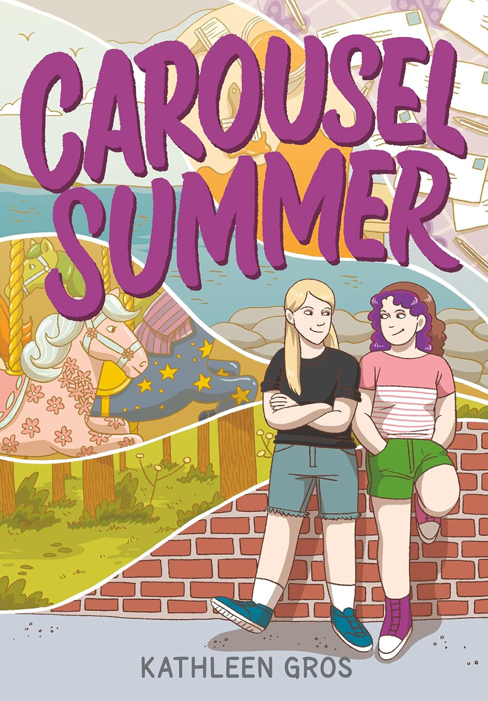 Book cover for Carousel Summer by Kathleen Gros