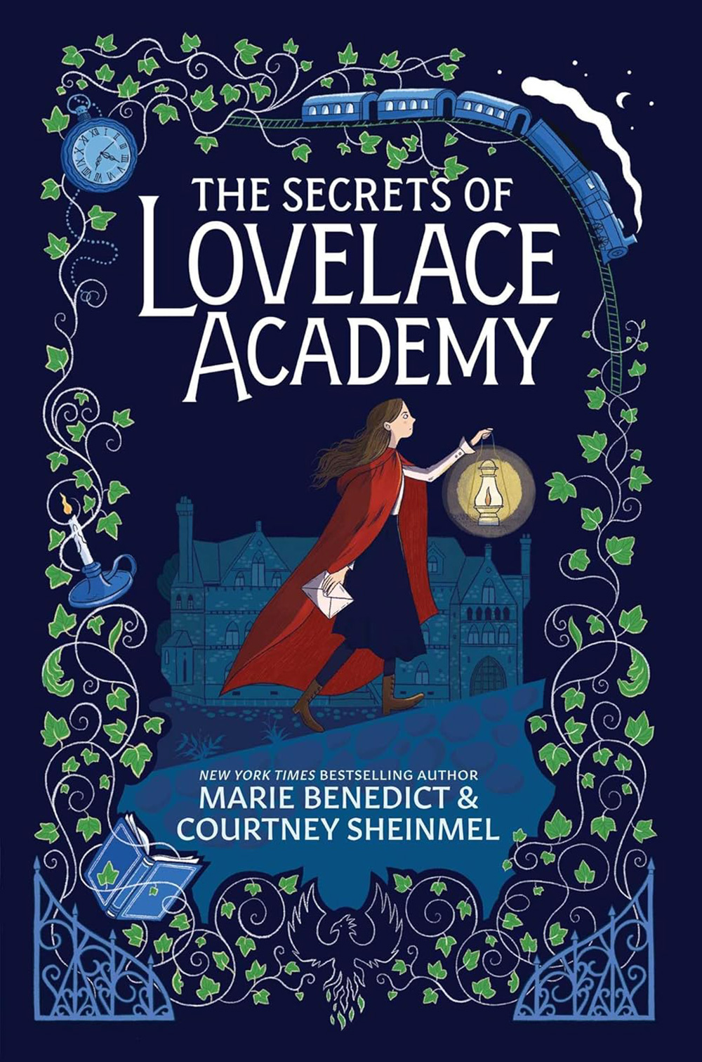 Book cover The Secrets of Lovelace Academy for Marie Benedict and Courtney Sheinmel