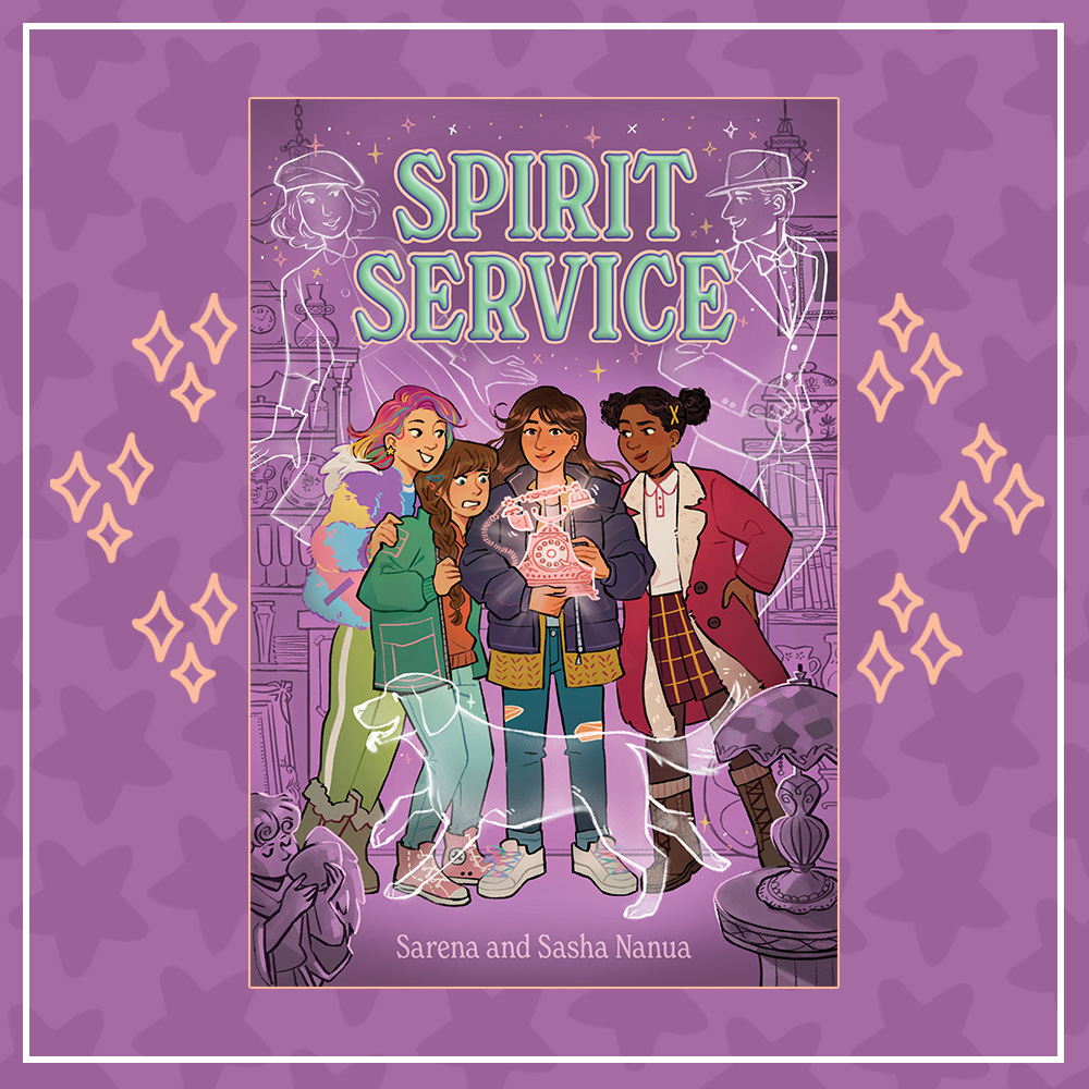 Prize graphic for our Spirit Service book giveaway. Fully detailed rules, entry form, & prize info detailed below this image.