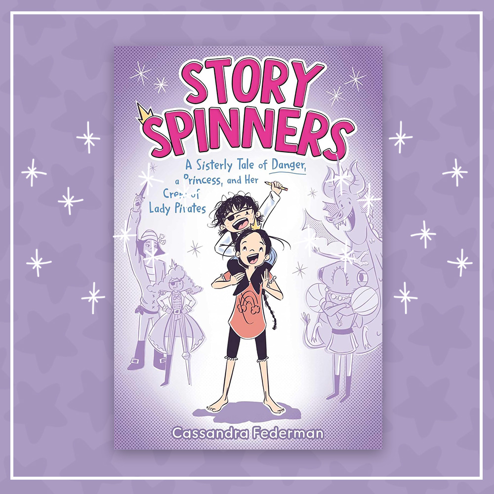 Prize graphic for our Story Spinners book giveaway. Fully detailed rules, entry form, & prize info detailed below this image.