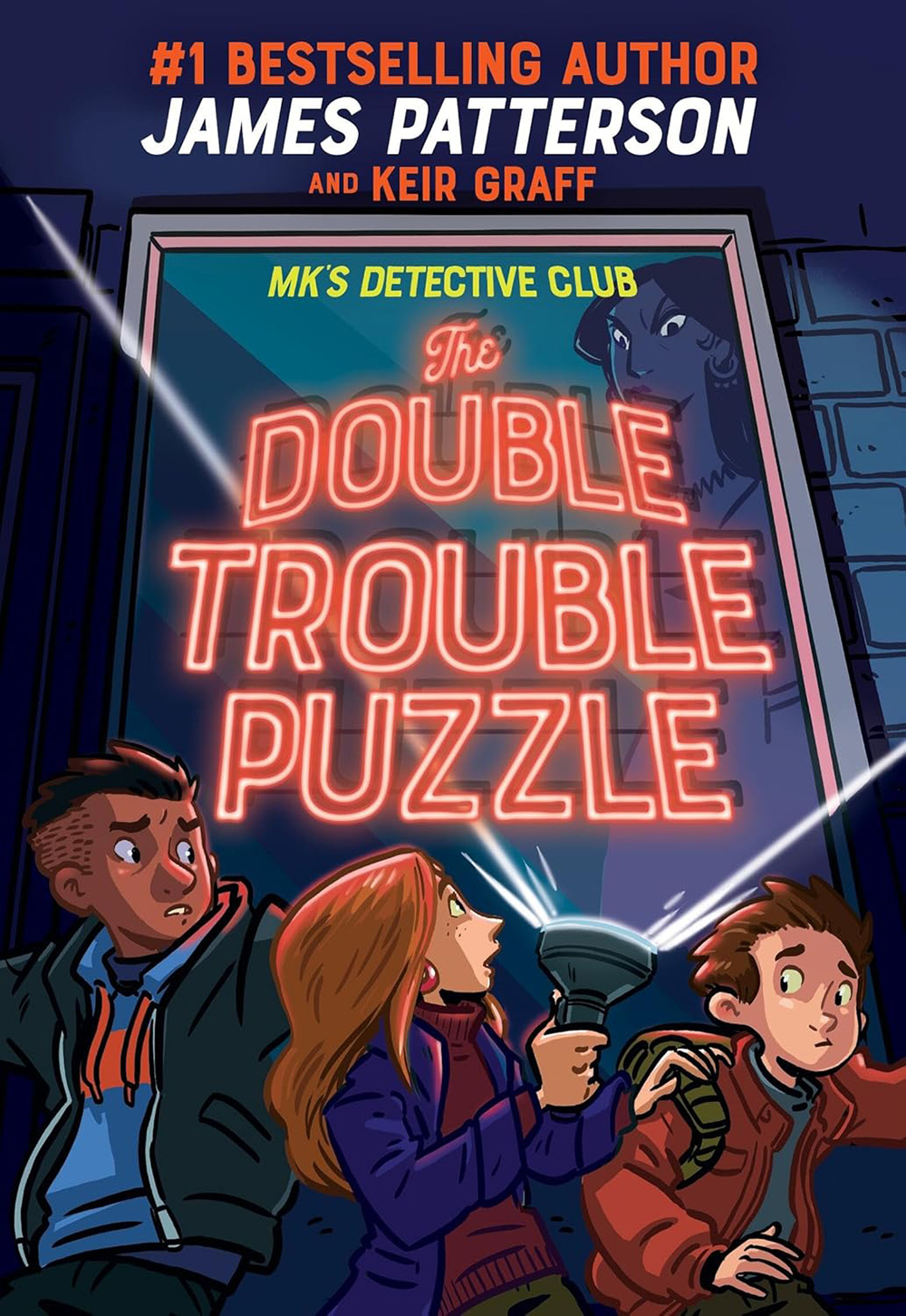 Book cover for MK's Detective Club: A Double Trouble Puzzle by James Patterson & Keir Graff